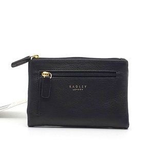 New Radley London Larks Wood Black Pebble Leather Wallet $78.00